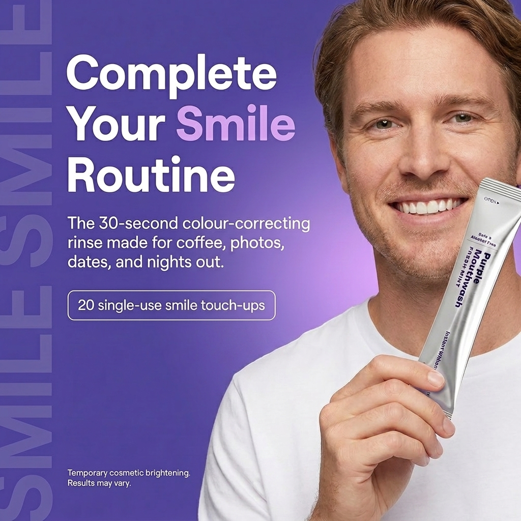 Purple Teeth Whitening Mouthwash