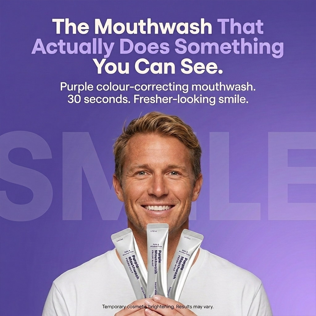 Purple Teeth Whitening Mouthwash
